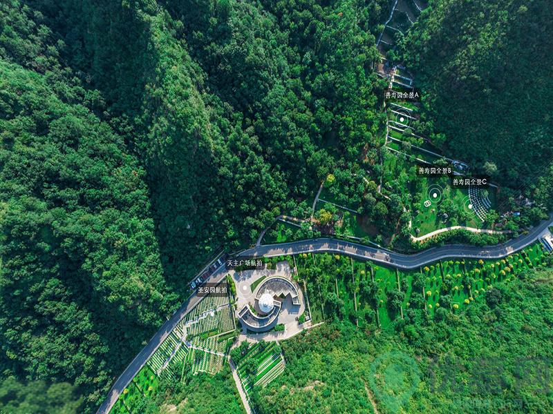 九公山长城纪念林区位图