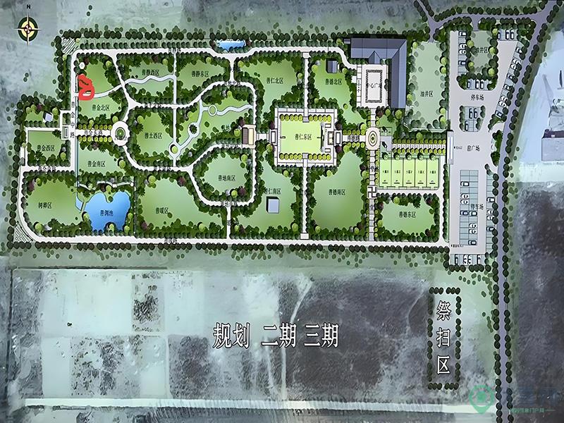 至善园公墓区位图