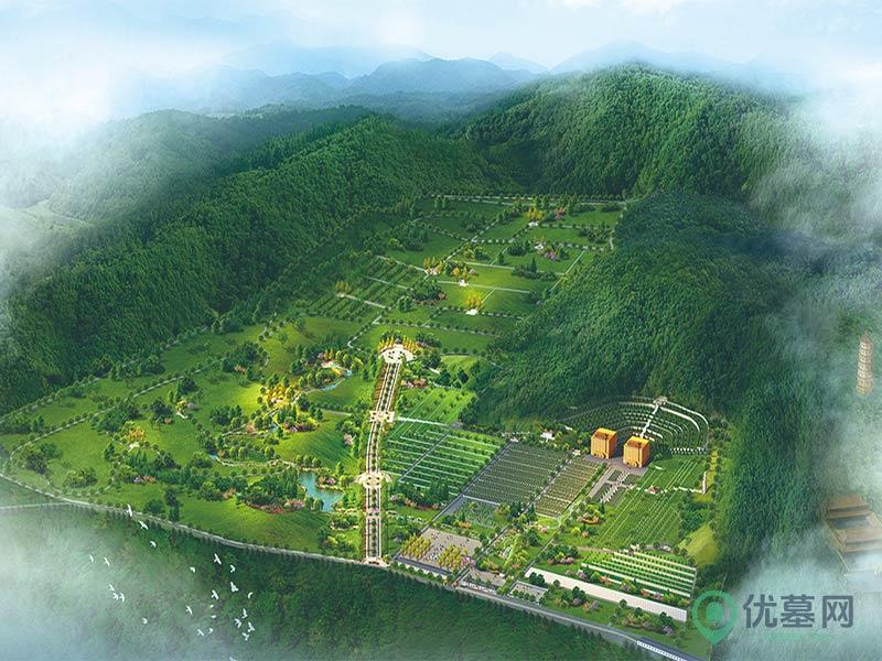 灵山宝塔陵园区位图