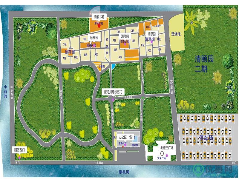清颐园公墓区位图